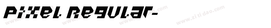 Pixel Regular字体转换